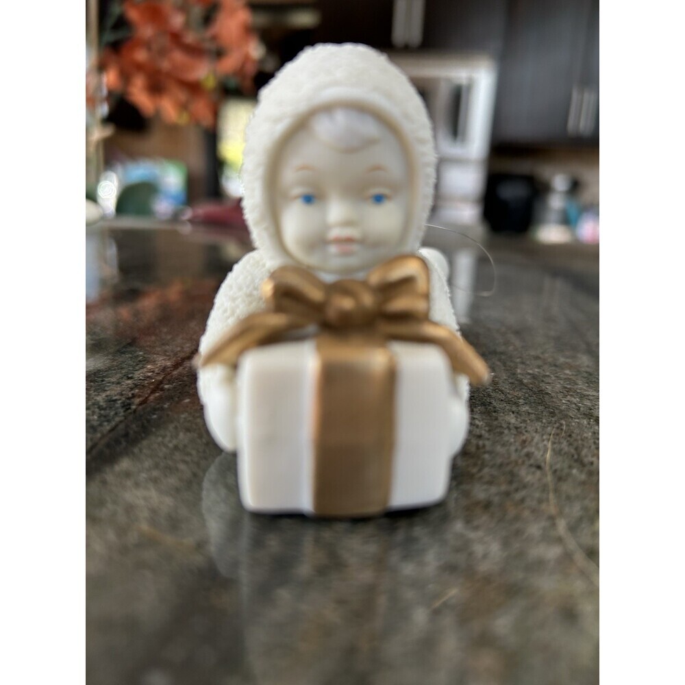 Department 56 Bisque Snow Baby Ornaments  2 With Hangers - Picture 7 of 8